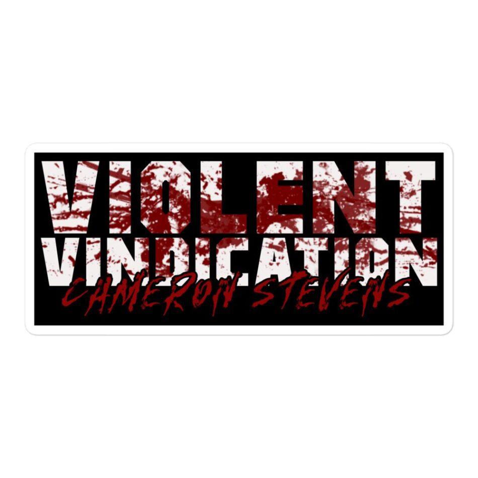 Cameron Stevens "VVCS Bloody Text" Bubble-free stickers