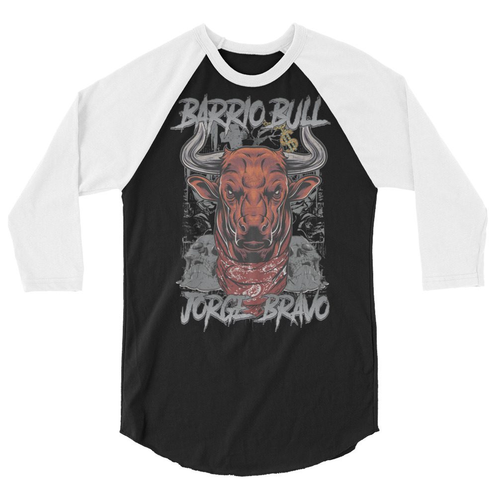 Jorge Bravo "Barrio Bull" 3/4 sleeve raglan shirt