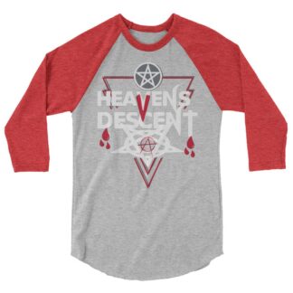 Vampyre Diago Diablo "Heavens Descent Cult Brand" 3/4 sleeve raglan shirt