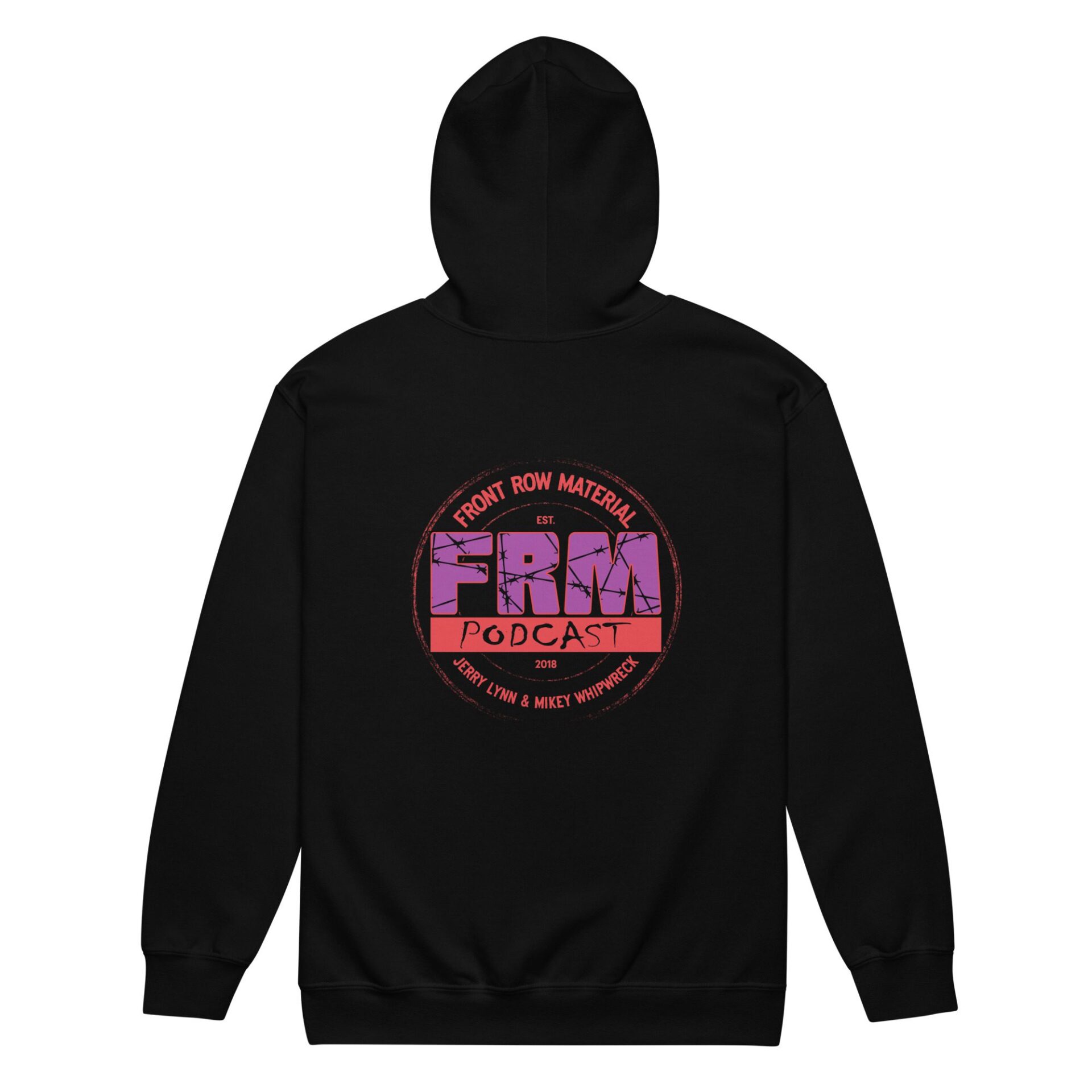 Front Row Material "FRM POD Stamped Logo" Unisex Zip Up Hoodie