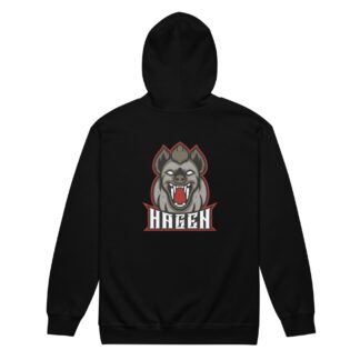 Hyena Hagen “Hagen Logo” Unisex Zip Up Hoodie