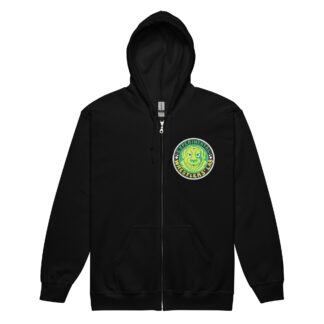 Wrestlers' Lab "Doggo Mark (Green/Yellow)" Unisex zip up hoodie