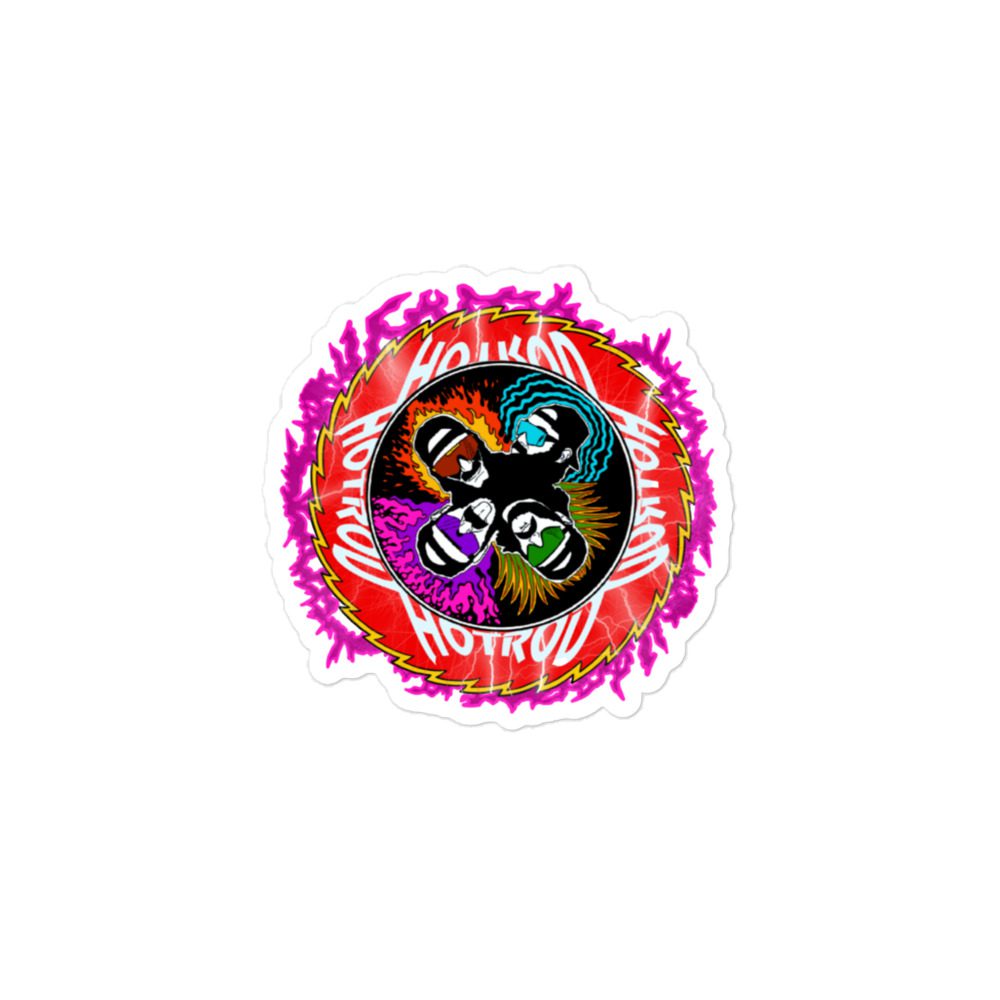 HOT ROD DADDY ANDY "ROCK AND ROLL OVER DADDAAAAYE" Bubble-free stickers