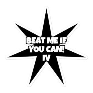 The Grappler IV "Beat Me If You Can!" Bubble-free stickers