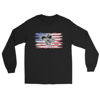 Coastal Wrestling Federation "Marshal Briggs - Marshal Briggs Flag" Unisex Long Sleeve Shirt