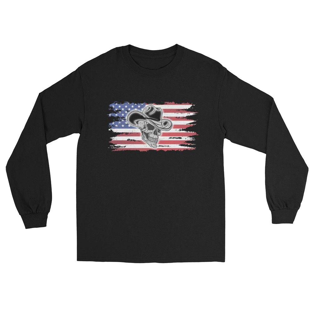Coastal Wrestling Federation "Marshal Briggs - Marshal Briggs Flag" Unisex Long Sleeve Shirt
