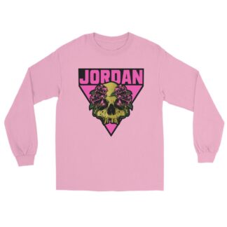 Shaq Jordan "Pink and Black Attack" Unisex Long Sleeve Shirt