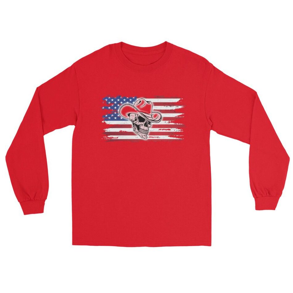 Coastal Wrestling Federation "Marshal Briggs - Marshal Briggs Flag" Unisex Long Sleeve Shirt