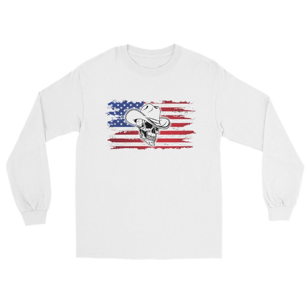 Coastal Wrestling Federation "Marshal Briggs - Marshal Briggs Flag" Unisex Long Sleeve Shirt