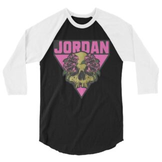 Shaq Jordan "Pink and Black Attack" 3/4 sleeve raglan shirt
