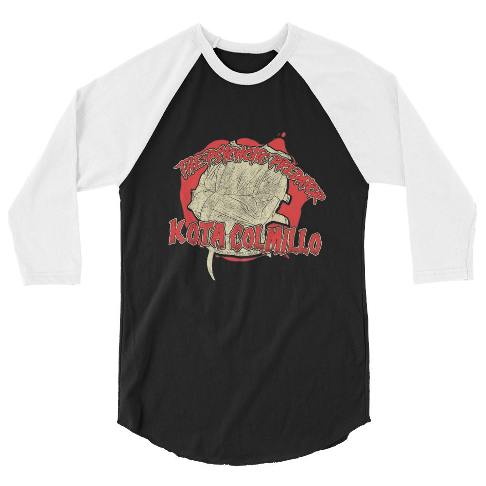 Kota Colmillo "Straight Jacket Logo" 3/4 sleeve raglan shirt