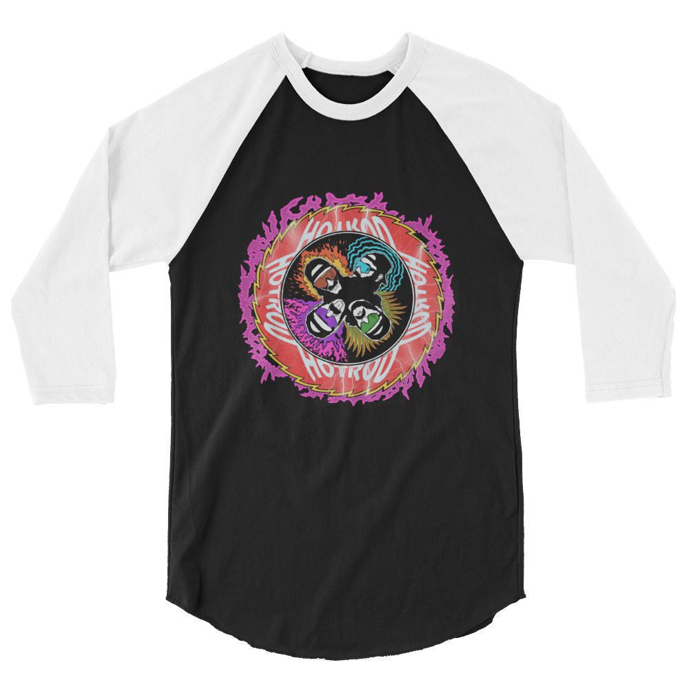 HOT ROD DADDY ANDY "ROCK AND ROLL OVER DADDAAAAYE" 3/4 sleeve raglan shirt