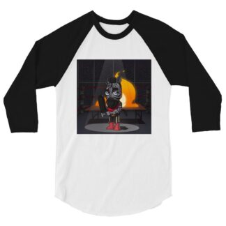 Referee Brad Lee "Hardcore Zebra" 3/4 sleeve raglan shirt
