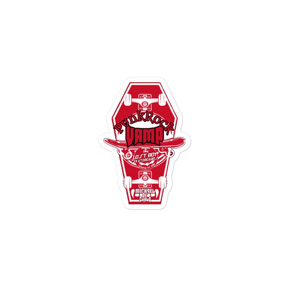 Vampyre Diago Diablo "Punk Rock Vamp Skateboard" Bubble-free stickers