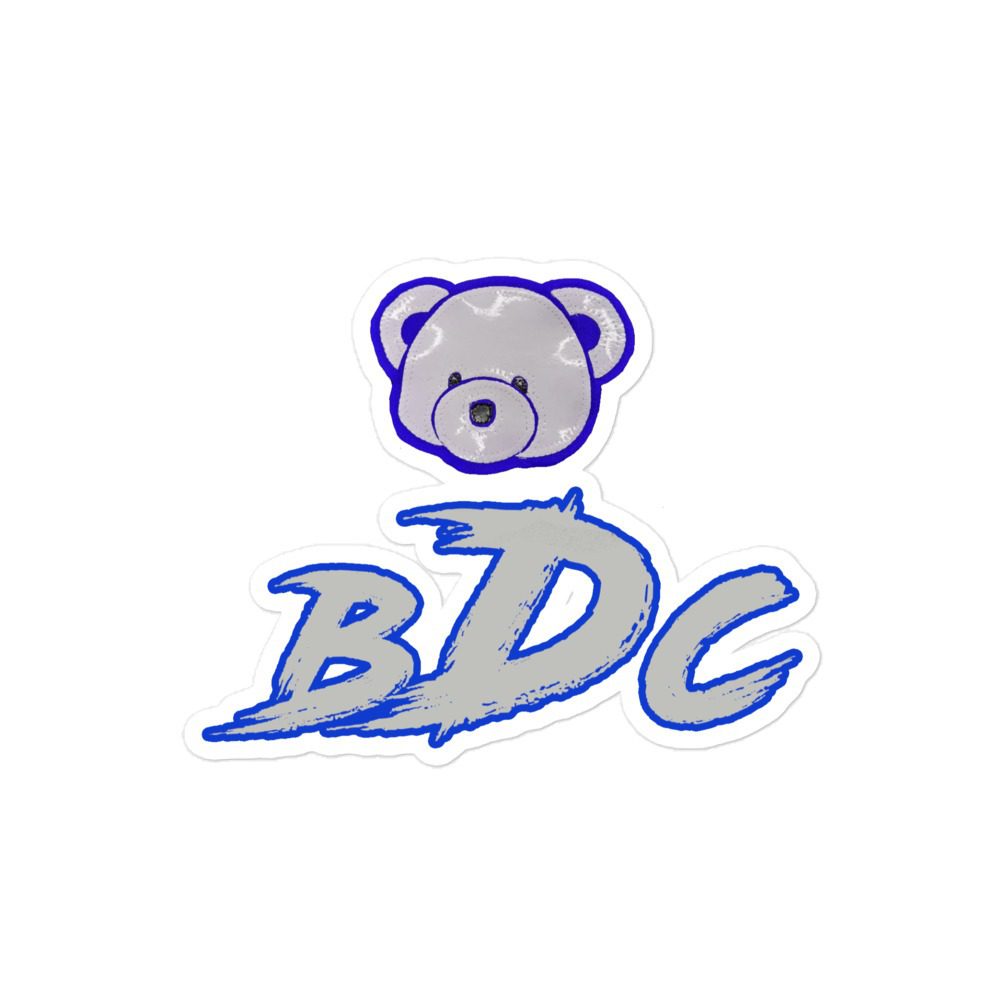 Big Daddy Cruz "Blue Bear" Bubble-free stickers