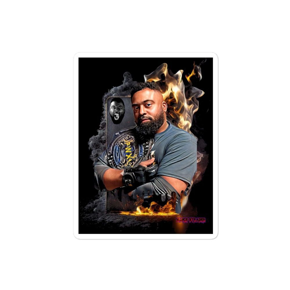 Vance Strader "Flaming Card" Bubble-free stickers
