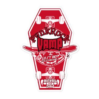 Vampyre Diago Diablo "Punk Rock Vamp Skateboard" Bubble-free stickers