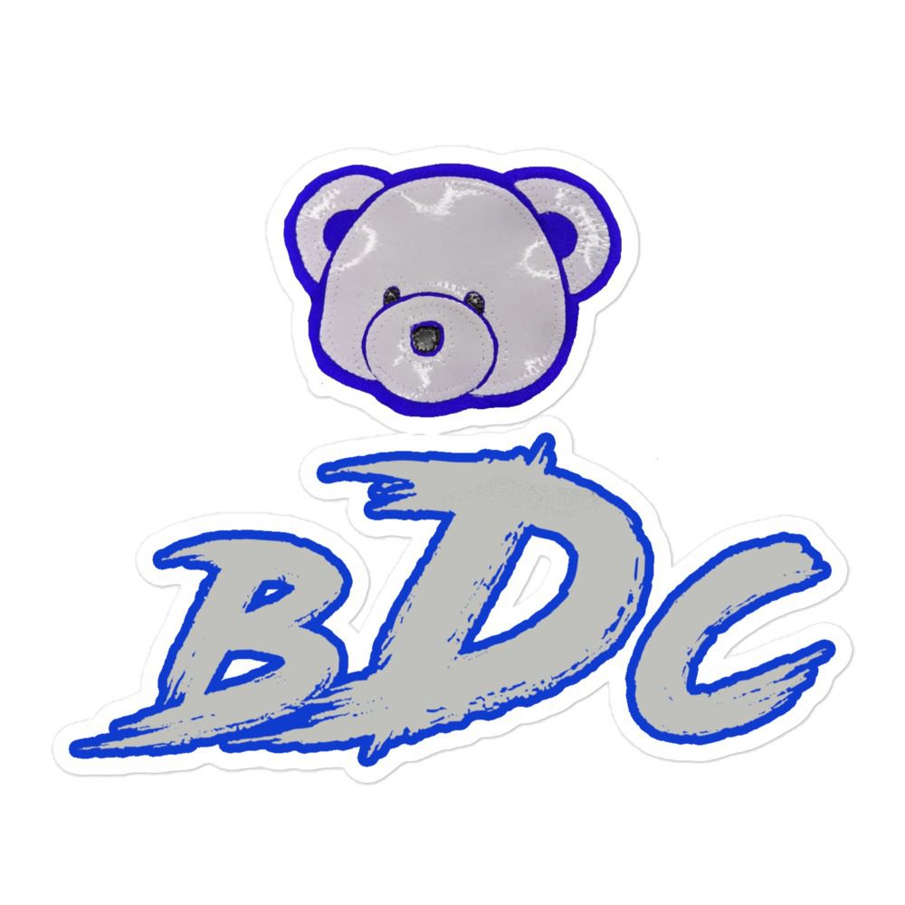 Big Daddy Cruz "Blue Bear" Bubble-free stickers