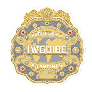 Indie Wrestling Guide "Podcast Champion Logo" Bubble-free stickers