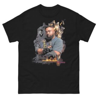 Vance Strader "Flaming Card" Short Sleeve Unisex t-shirt
