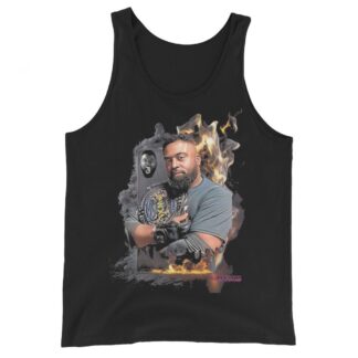 Vance Strader "Flaming Card" Unisex Tank Top