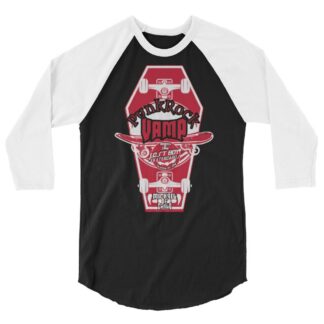 Vampyre Diago Diablo "Punk Rock Vamp Skateboard" 3/4 sleeve raglan shirt