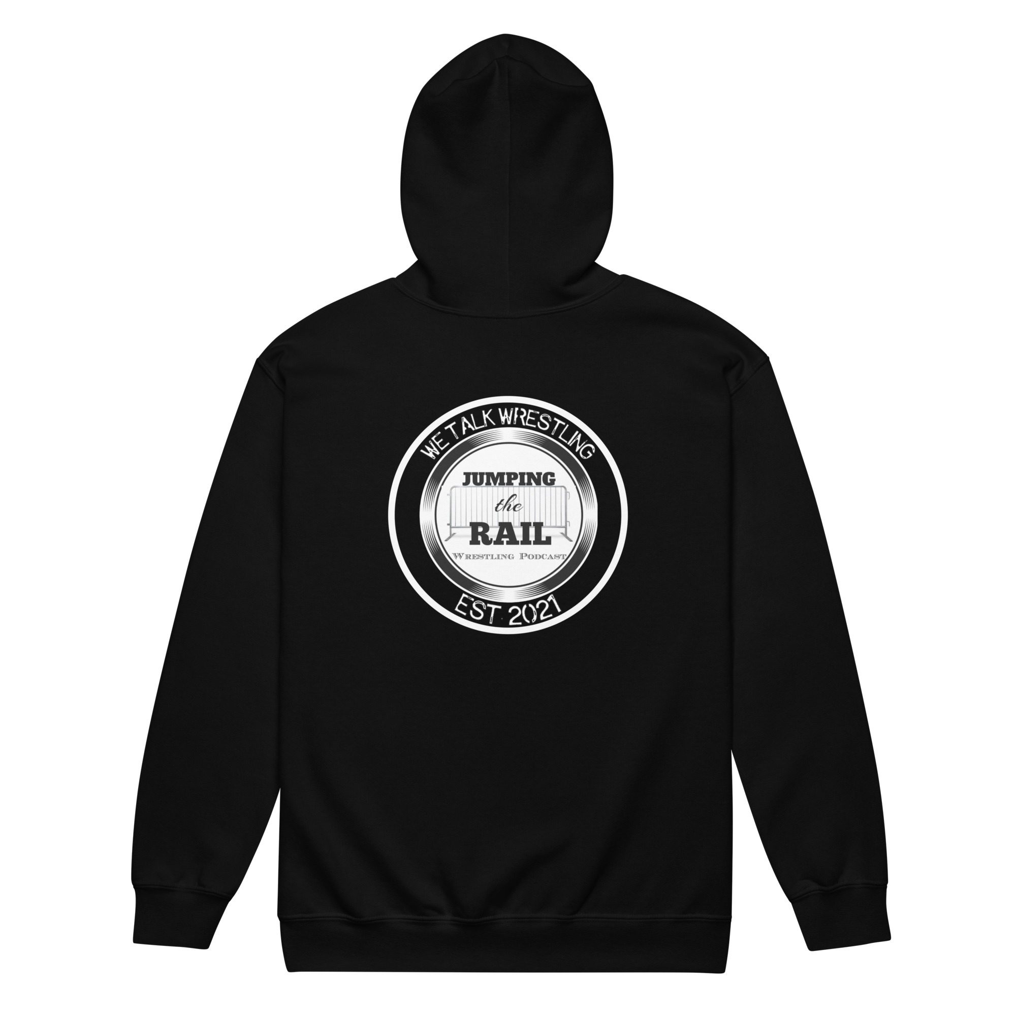 JTR Podcast Network “Jumping The Rail Logo” Unisex zip up hoodie
