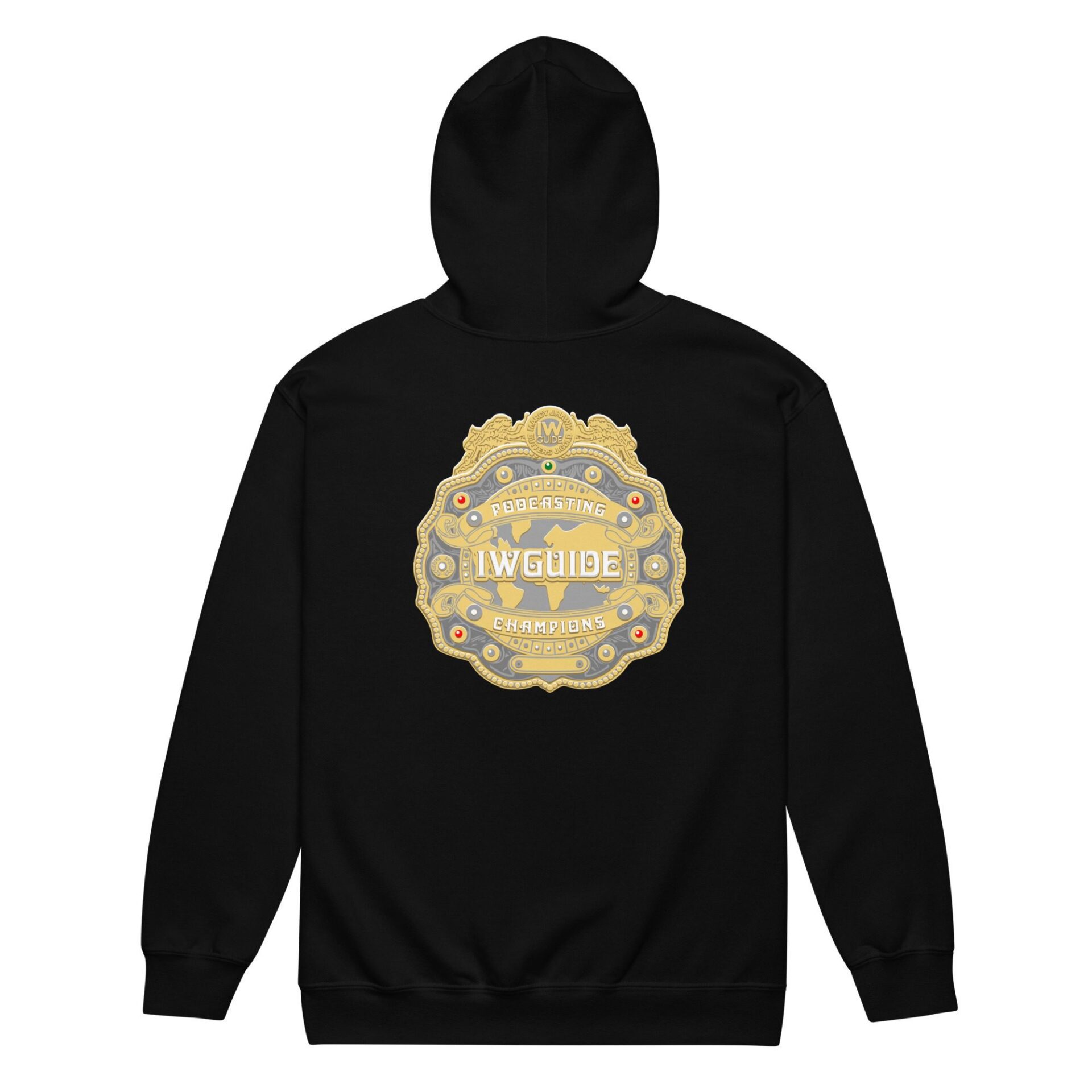 Indie Wrestling Guide "Podcast Champion Logo" Unisex zip up hoodie