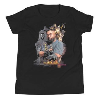 Vance Strader "Flaming Card" Youth Short Sleeve T-Shirt