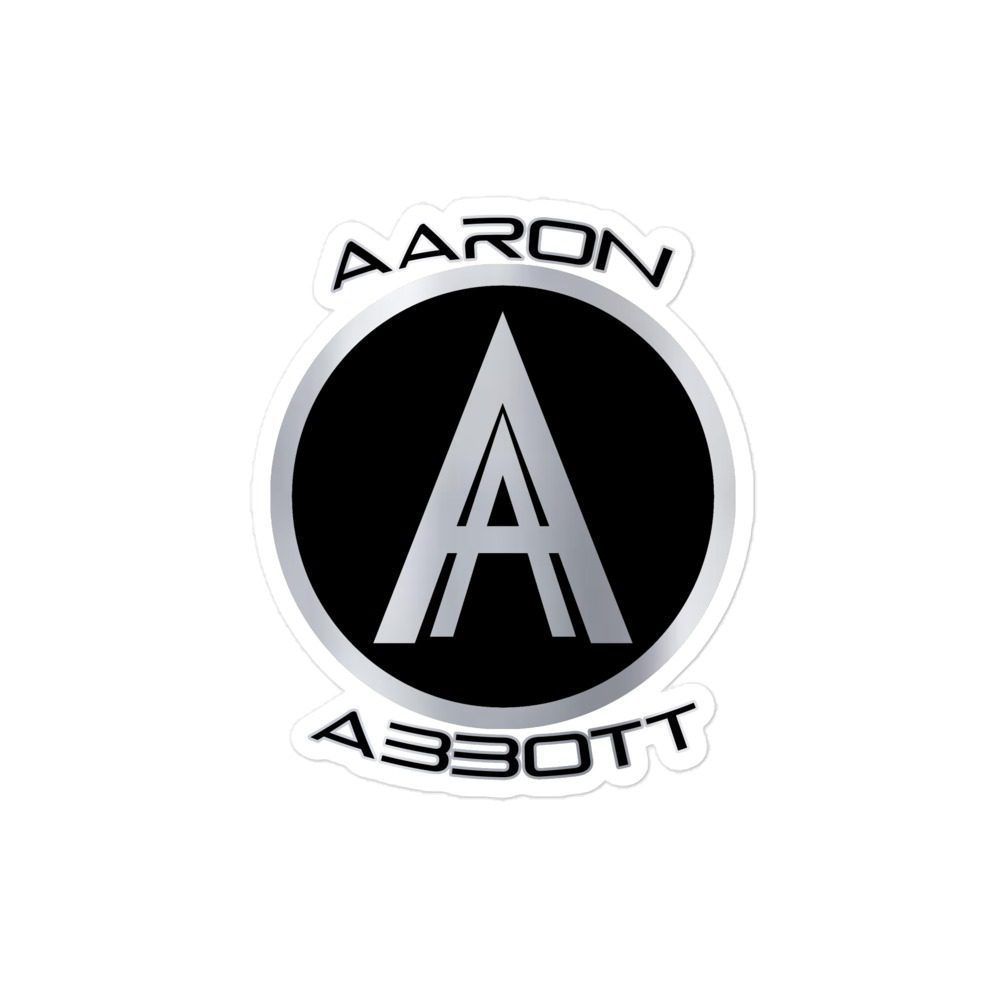 Aaron Abbott "Silver Double A" Bubble-free stickers
