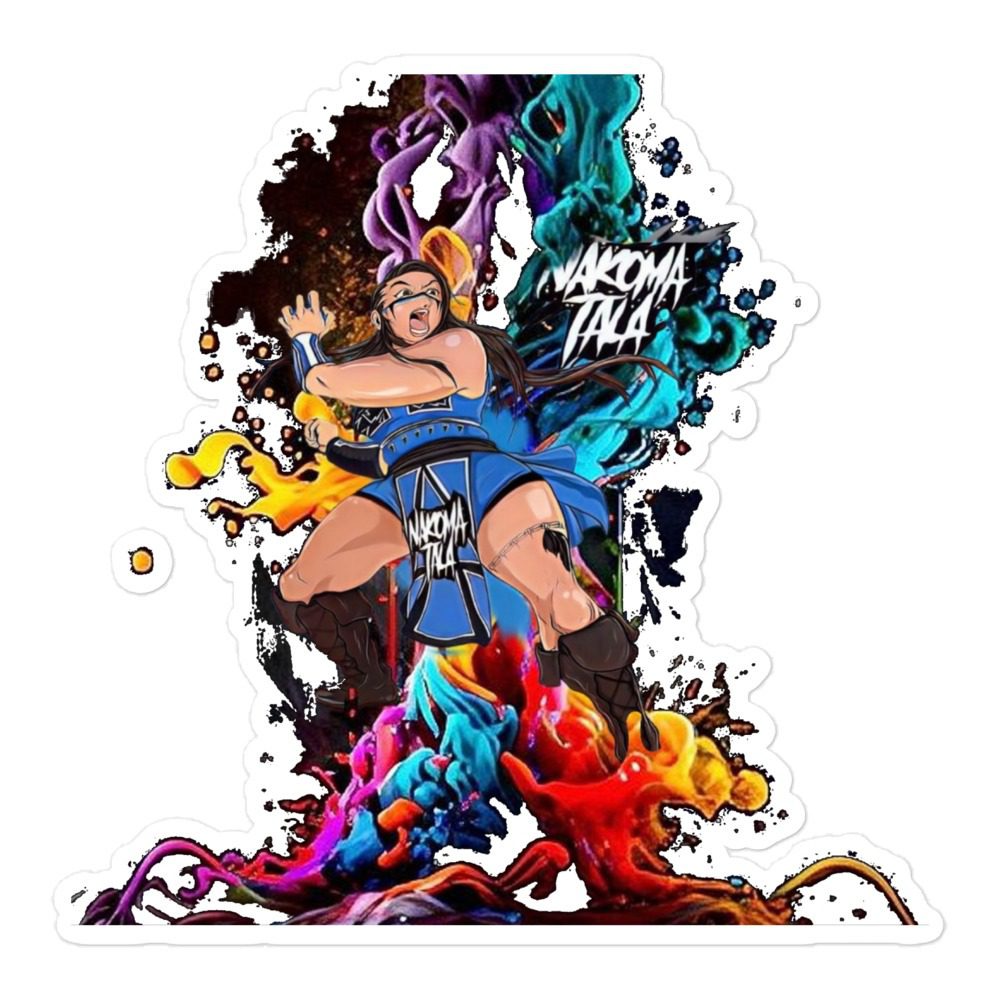 Nakoma Tala “Great Warrior Wolf” Bubble-free stickers