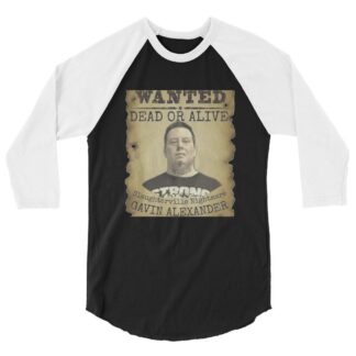 Gavin Alexander "Nightmares Wanted Dead or Alive" 3/4 sleeve raglan shirt