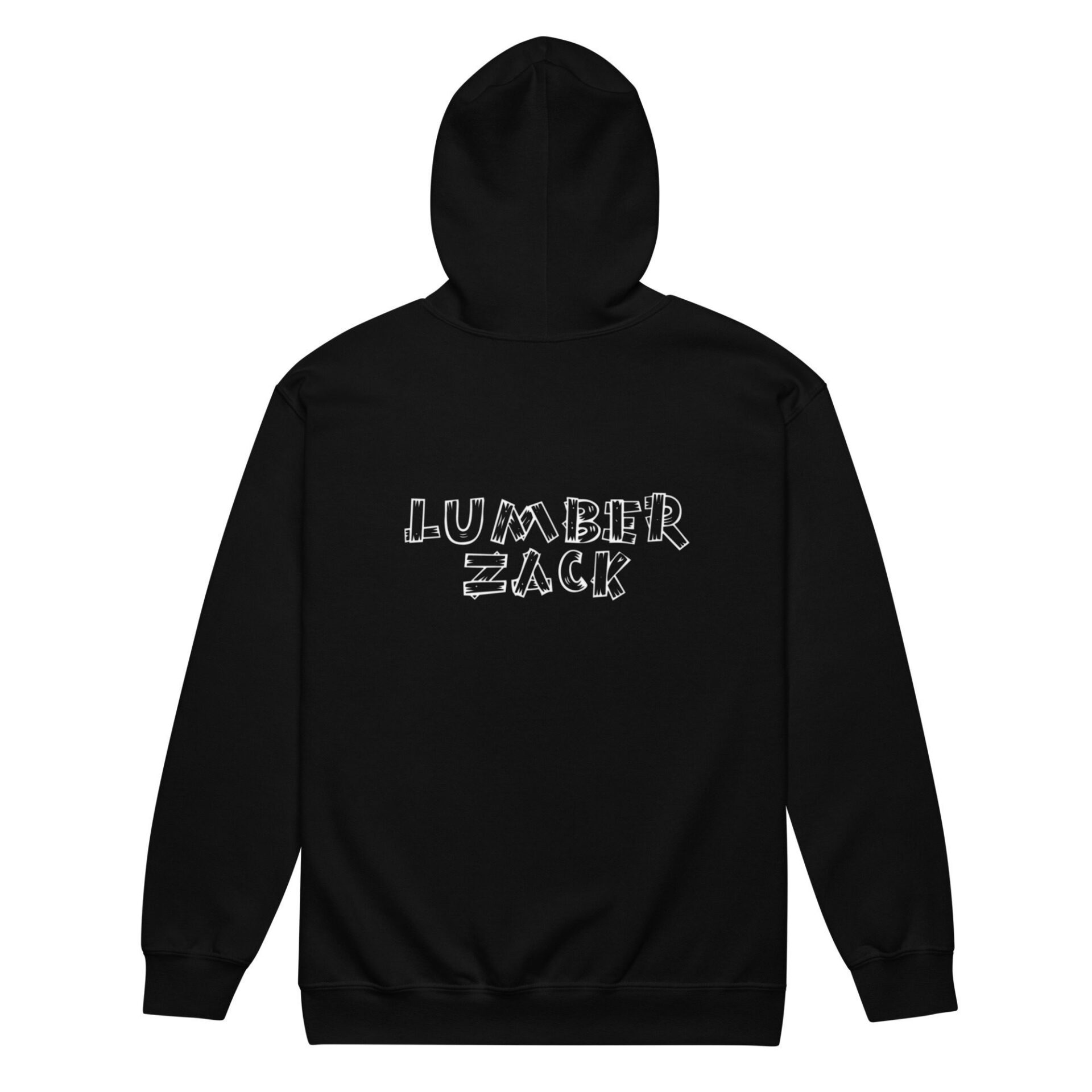 LumberZack "Script" Unisex Zip Up Hoodie