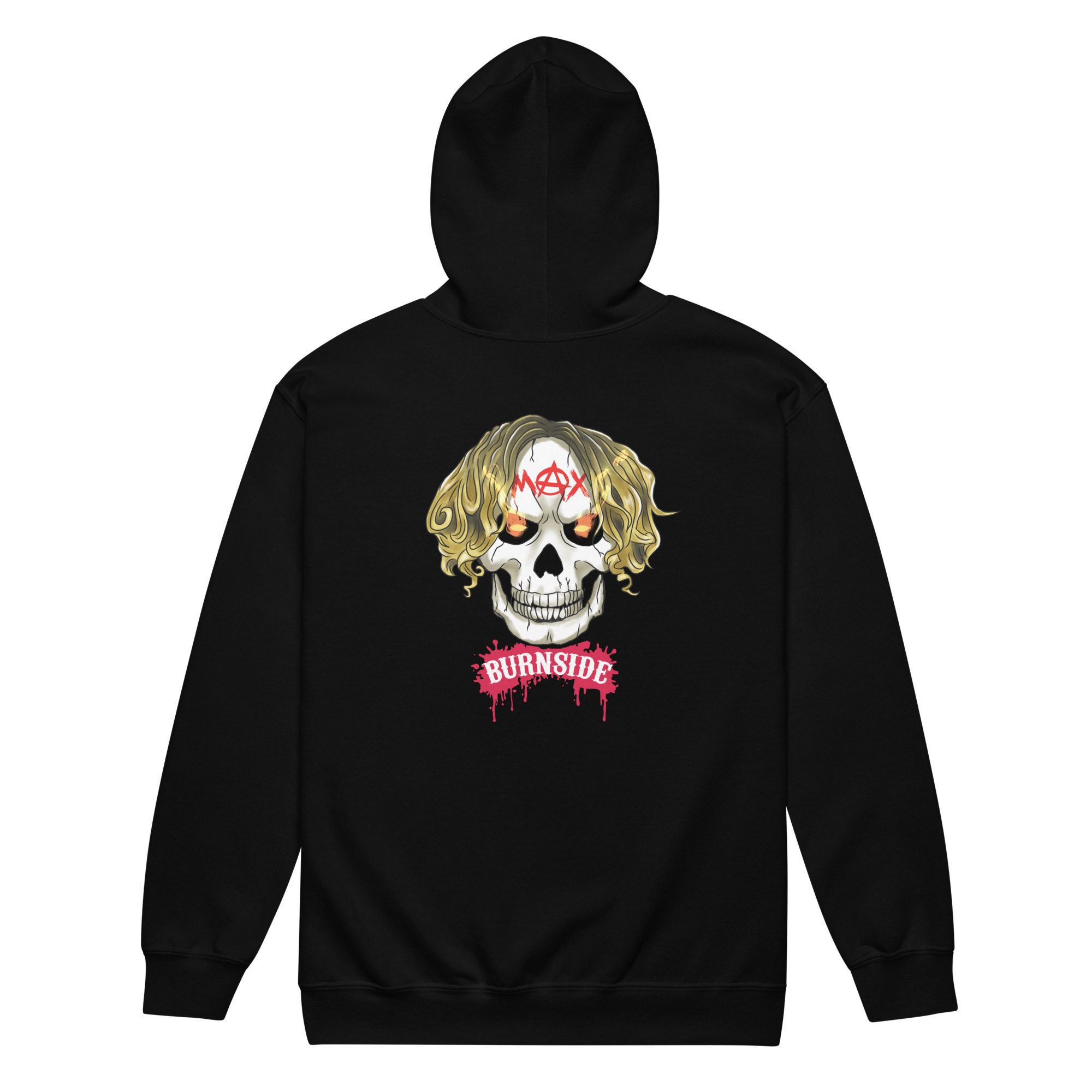 Max Burnside "Skull Logo" Unisex Zip Up Hoodie