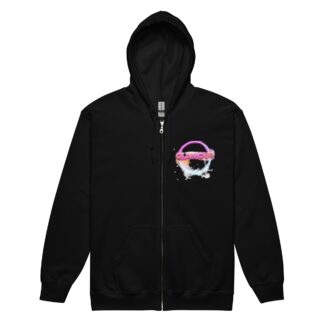 GLAMOUR "Logo" Unisex Zip Up Hoodie
