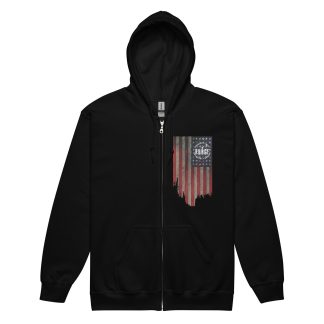 The Purge "Burned Flag" Unisex Zip Up Hoodie