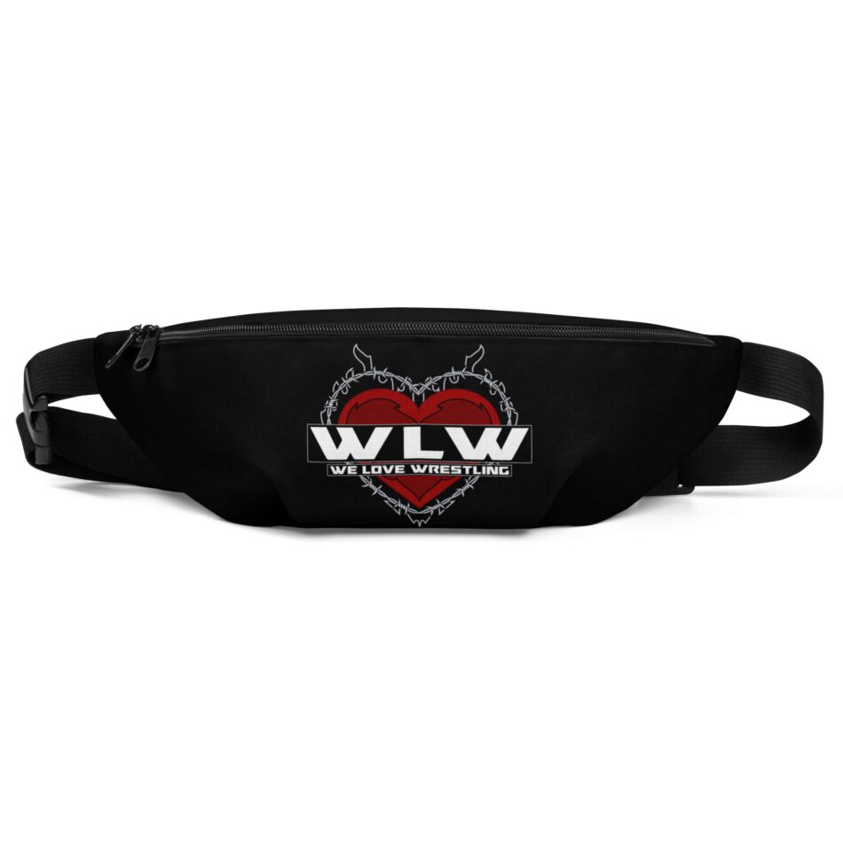 Tommy Trainwreck "We Love Wrestling barbwire heart design" Fanny Pack