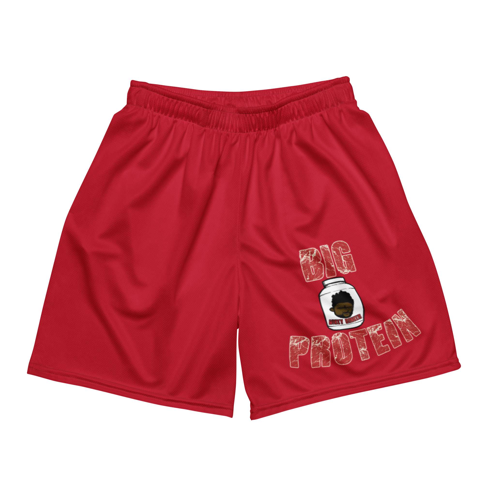 Mikey Banker "Big Protein" Unisex mesh shorts
