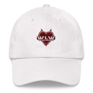 Tommy Trainwreck "We Love Wrestling barbwire heart design RED" Dad hat