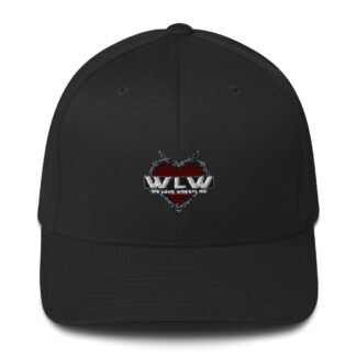 Tommy Trainwreck "We Love Wrestling barbwire heart design" Flexfit Cap
