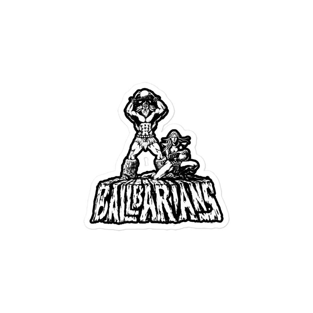 Mister 4th Row "Ballbarians" Bubble-free stickers
