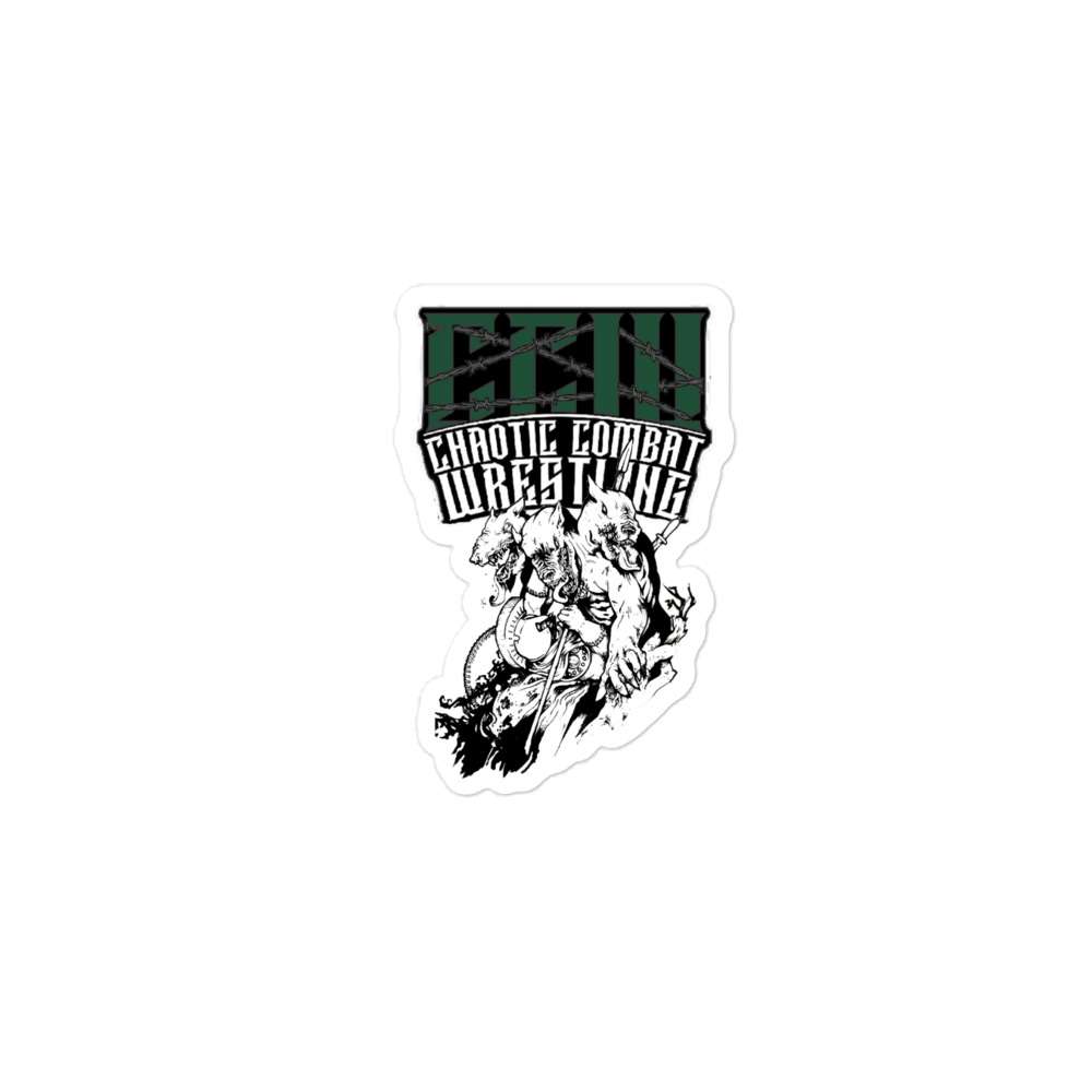 Chaotic Combat Wrestling "Warriors Road" Bubble-free stickers