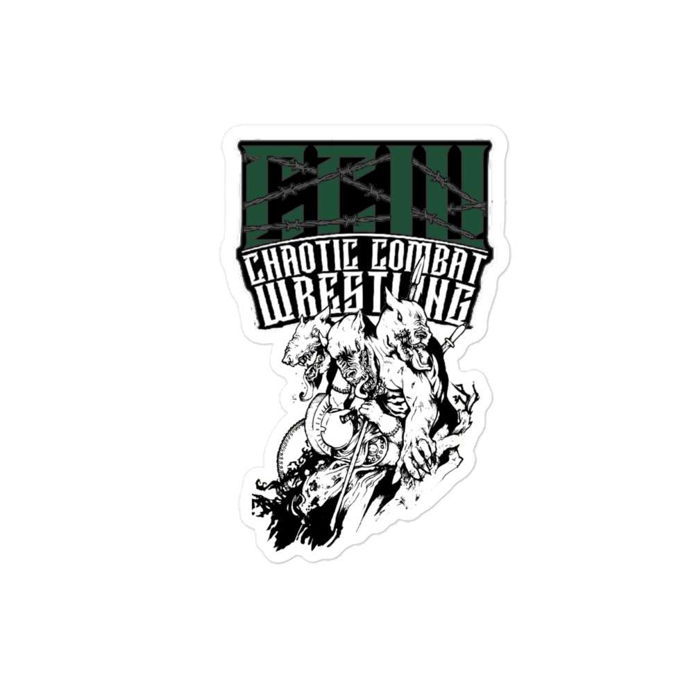 Chaotic Combat Wrestling "Warriors Road" Bubble-free stickers