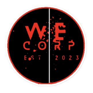 Wayne Evans "W.E. Corp Circle Logo" Bubble-free stickers