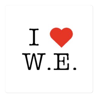 Wayne Evans "I love W.E." Bubble-free stickers