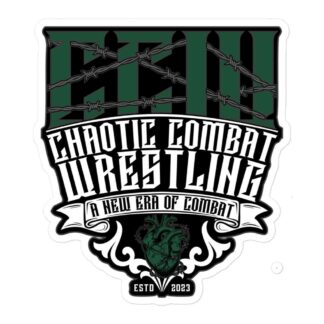 Chaotic Combat Wrestling "Chaotic Combat Crest" Bubble-free stickers
