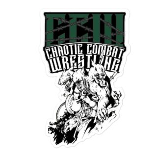 Chaotic Combat Wrestling "Warriors Road" Bubble-free stickers