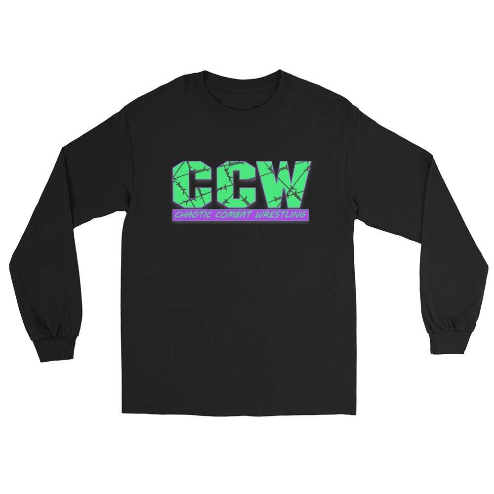 Chaotic Combat Wrestling "CCW Barbed Wire" Unisex Long Sleeve Shirt