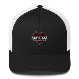 Tommy Trainwreck "We Love Wrestling barbwire heart design" Trucker Hat