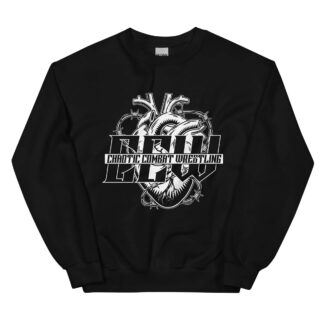 Chaotic Combat Wrestling "CCW Heart of Barbs" Unisex Sweatshirt